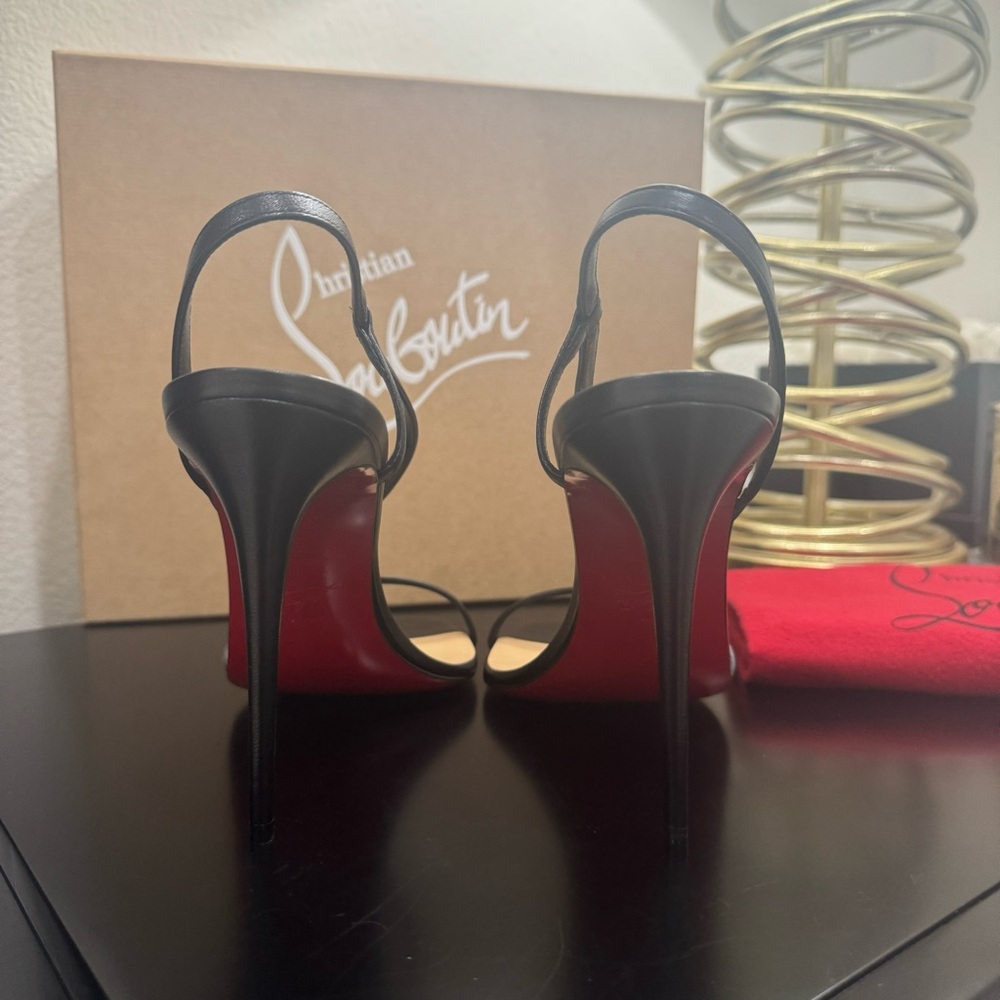 Christian Louboutin Rosalie 100 Sandal Black 42 - Picture 6 of 7